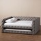 Baxton Studio Anabella Grey Upholstered Queen Size Daybed with Trundle 147-8710 - alternate 7